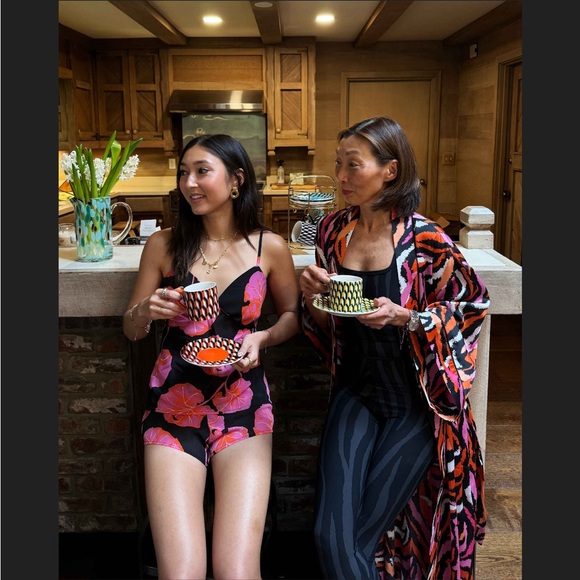 SOLD OUT Women's Racerback Tonal Zebra Full Length Bodysuit - DVF for Target L - Picture 7 of 7